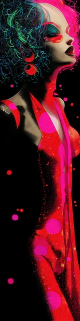 Free dark romance bookmark featuring a woman with a red shawl